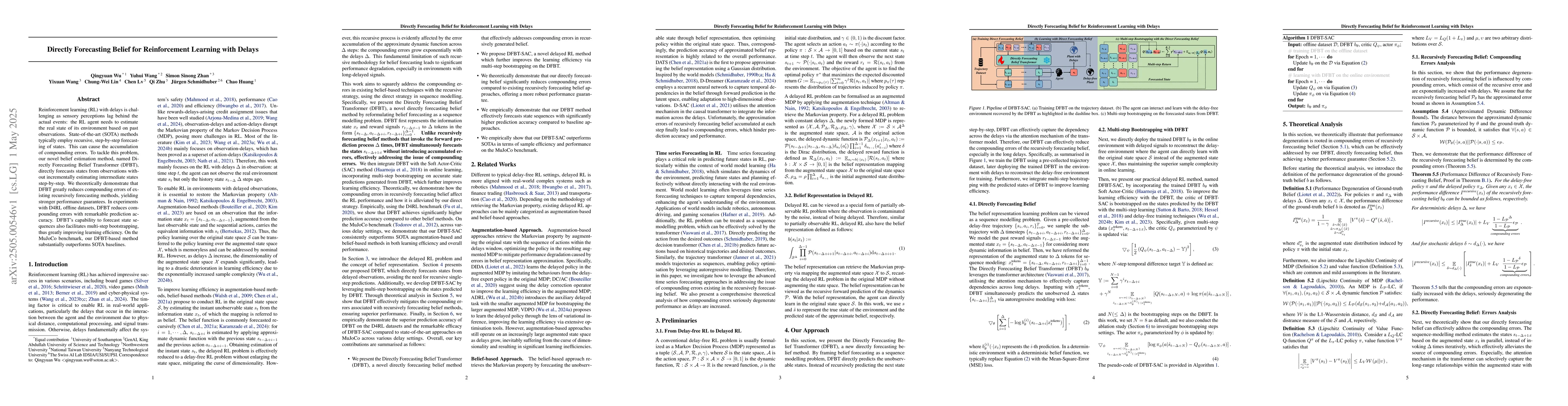 Thumbnail for Directly Forecasting Belief for Reinforcement Learning with Delays