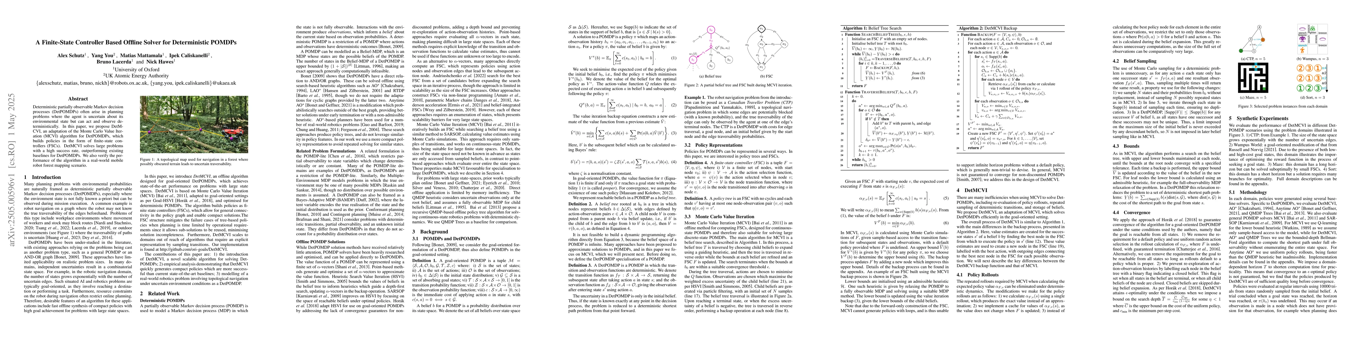 Thumbnail for A Finite-State Controller Based Offline Solver for Deterministic POMDPs