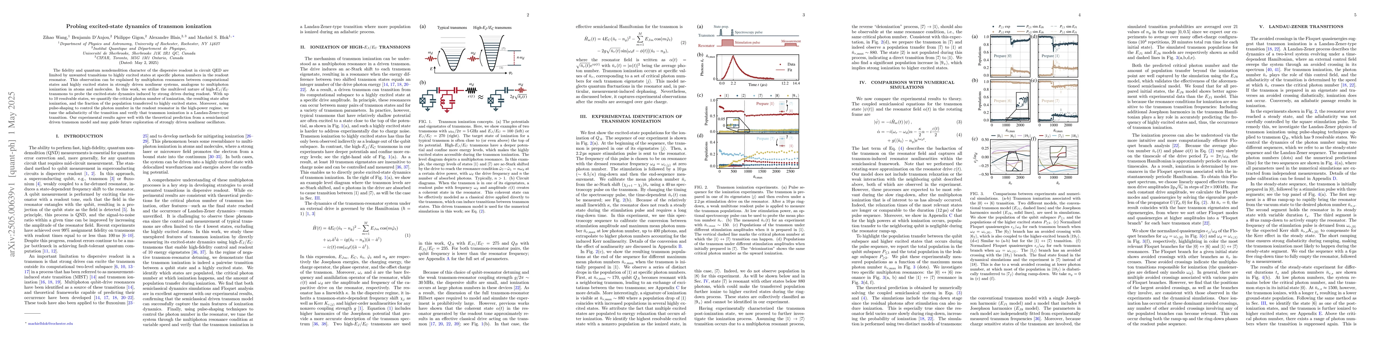 Thumbnail for Probing excited-state dynamics of transmon ionization
