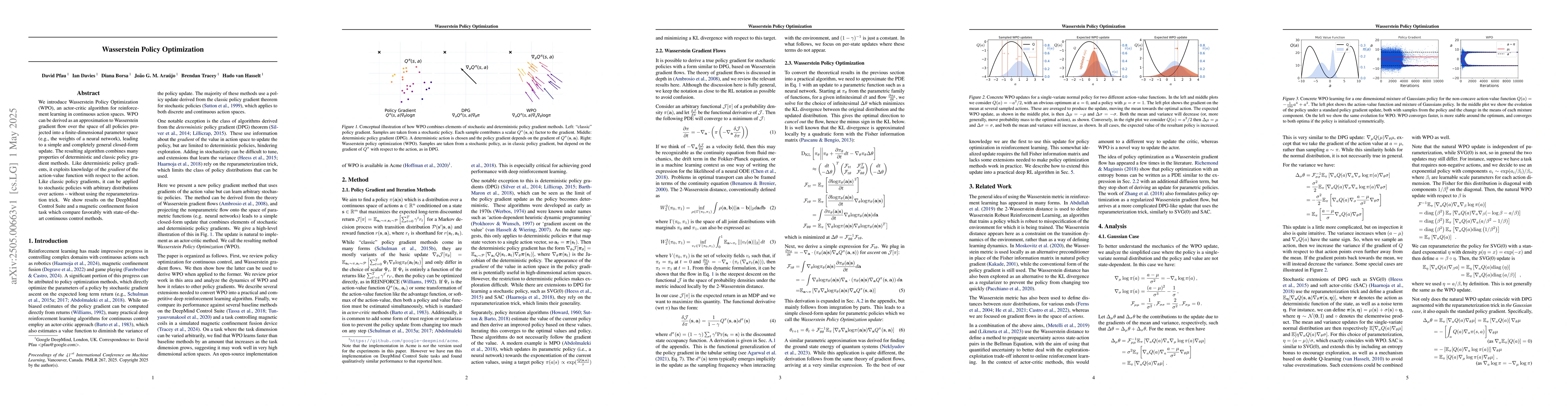 Thumbnail for Wasserstein Policy Optimization