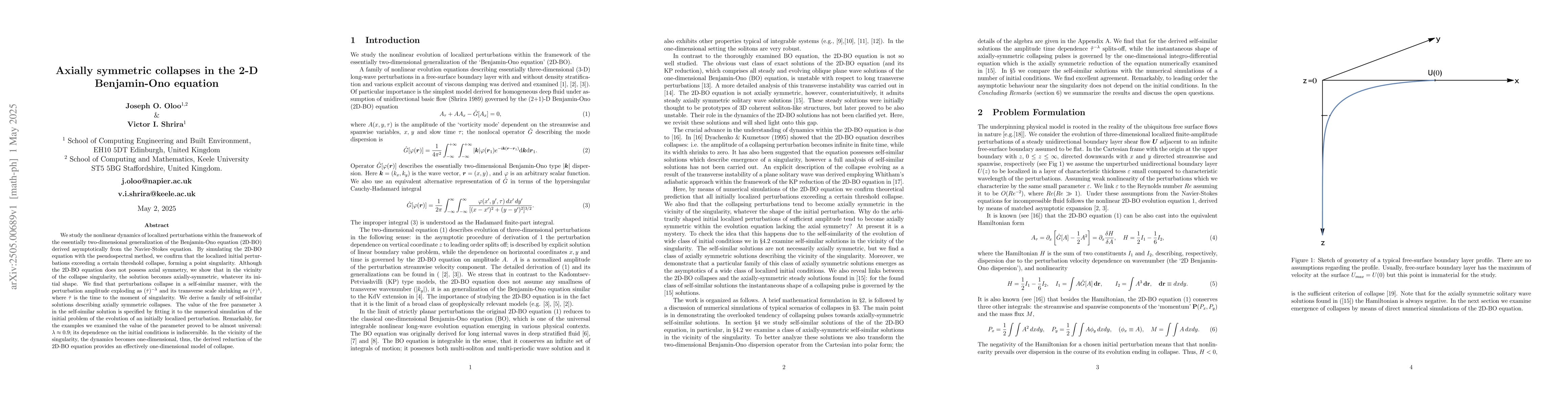 Thumbnail for Axially symmetric collapses in the 2-D Benjamin-Ono equation