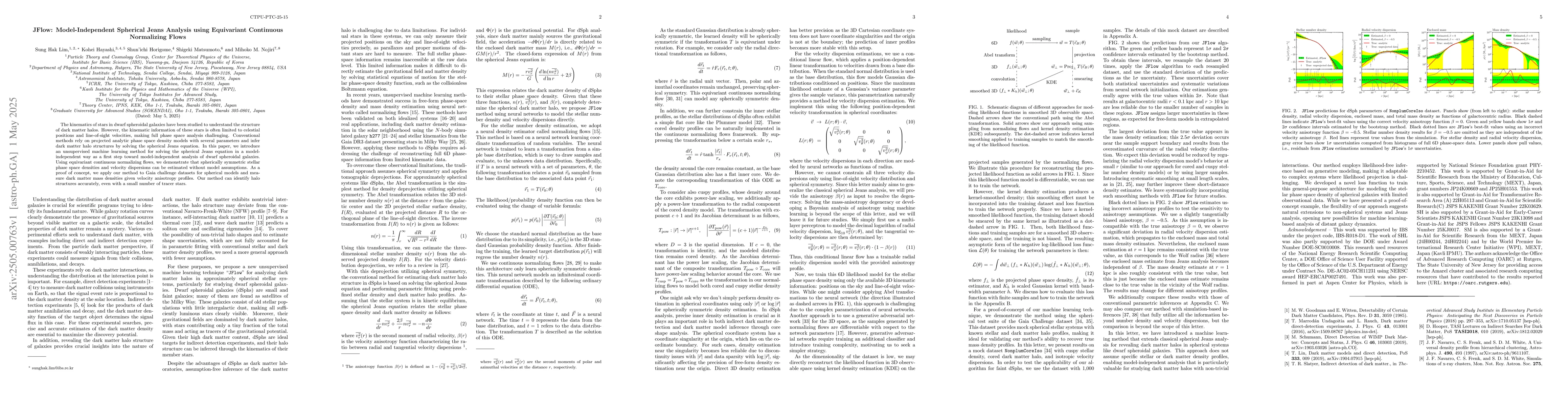 Thumbnail for JFlow: Model-Independent Spherical Jeans Analysis using Equivariant
  Continuous Normalizing Flows