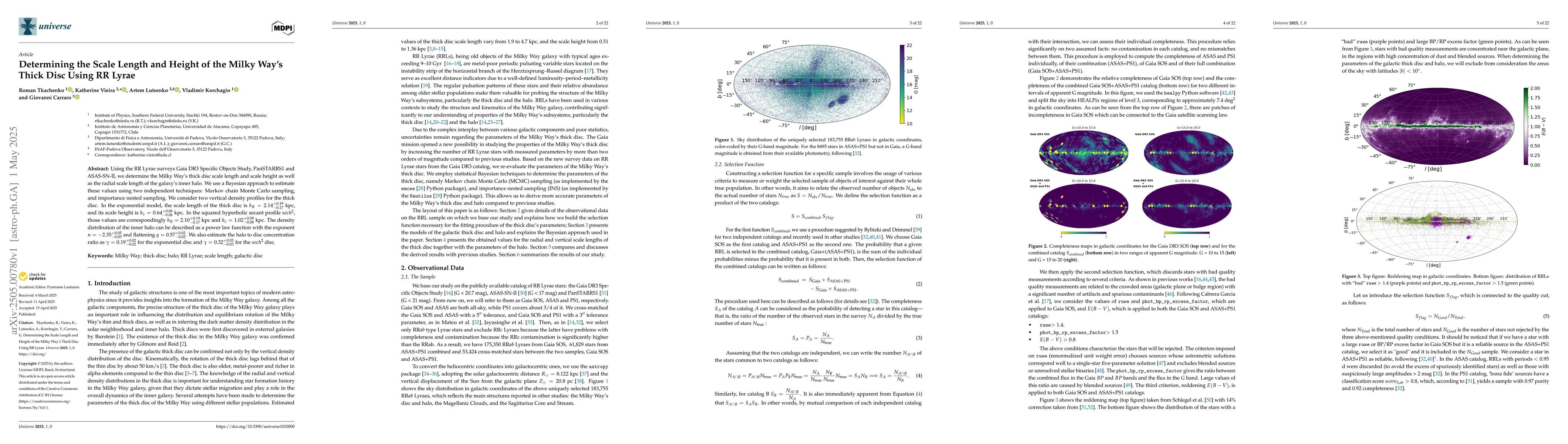 Thumbnail for Determining the Scale Length and Height of the Milky Way's Thick Disc
  Using RR~Lyrae