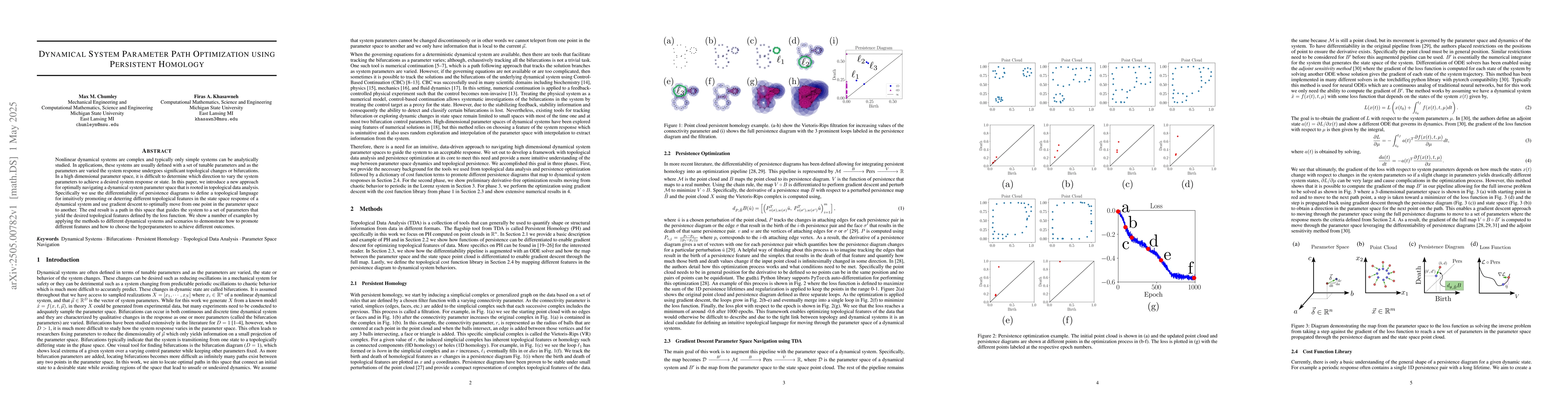 Thumbnail for Dynamical System Parameter Path Optimization using Persistent Homology