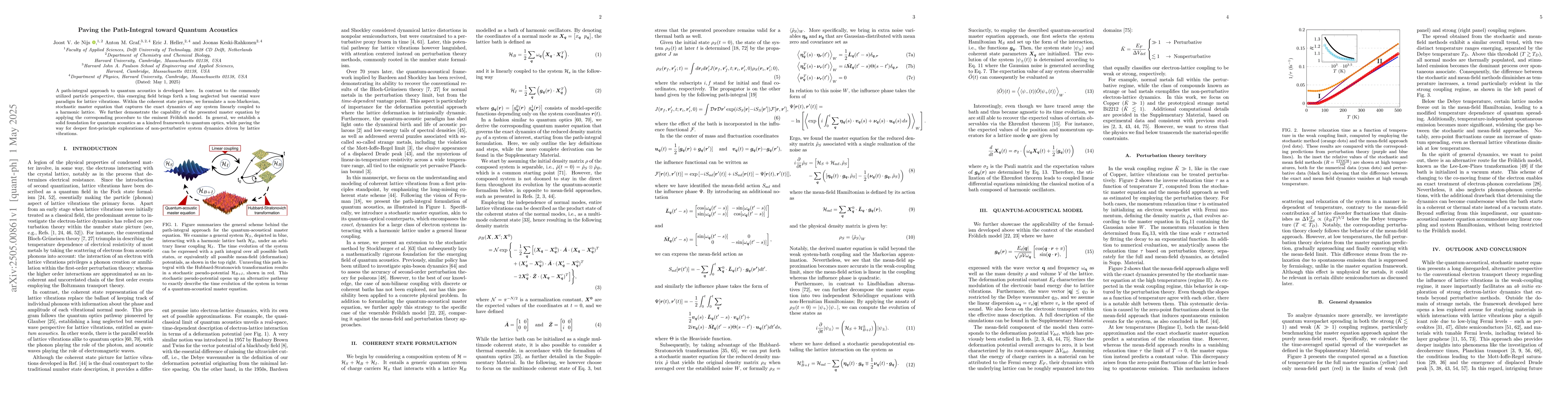 Thumbnail for Paving the Path-Integral toward Quantum Acoustics