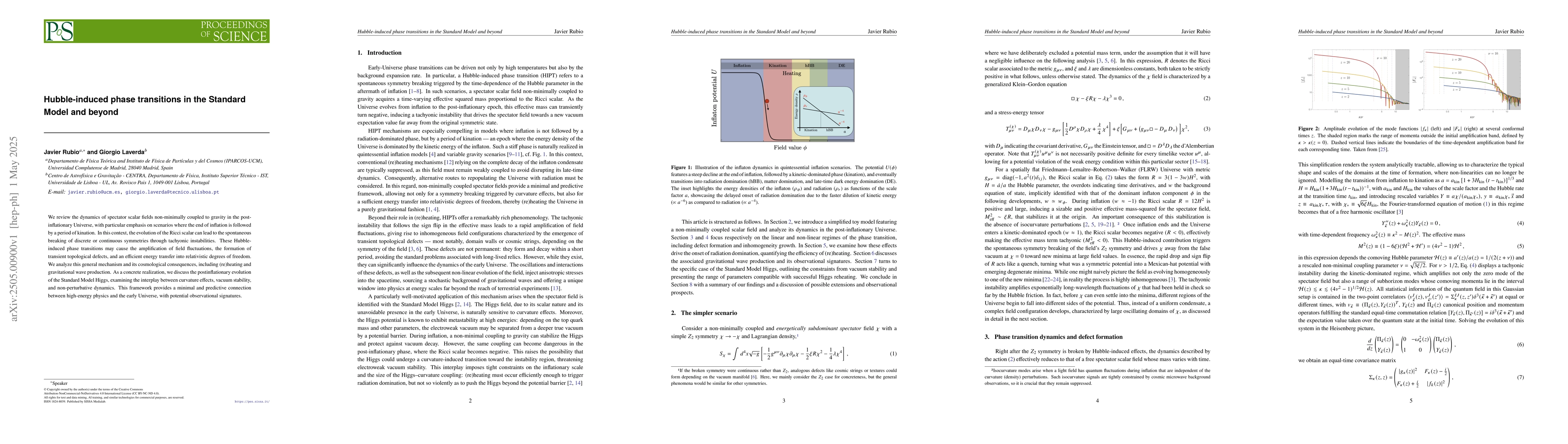 Thumbnail for Hubble-induced phase transitions in the Standard Model and beyond