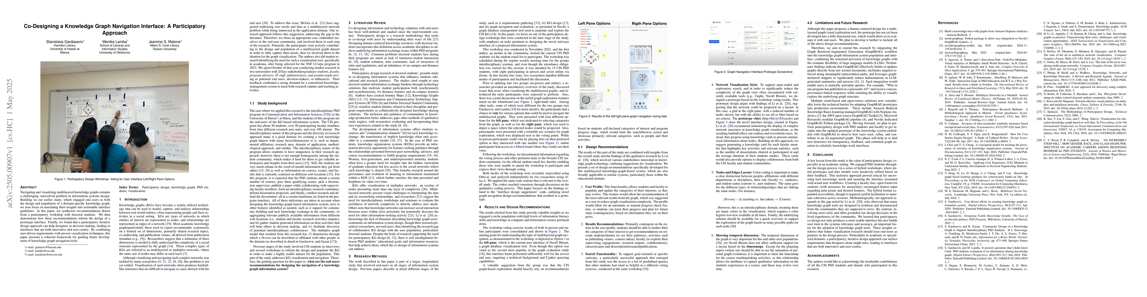Thumbnail for Co-Designing a Knowledge Graph Navigation Interface: A Participatory
  Approach