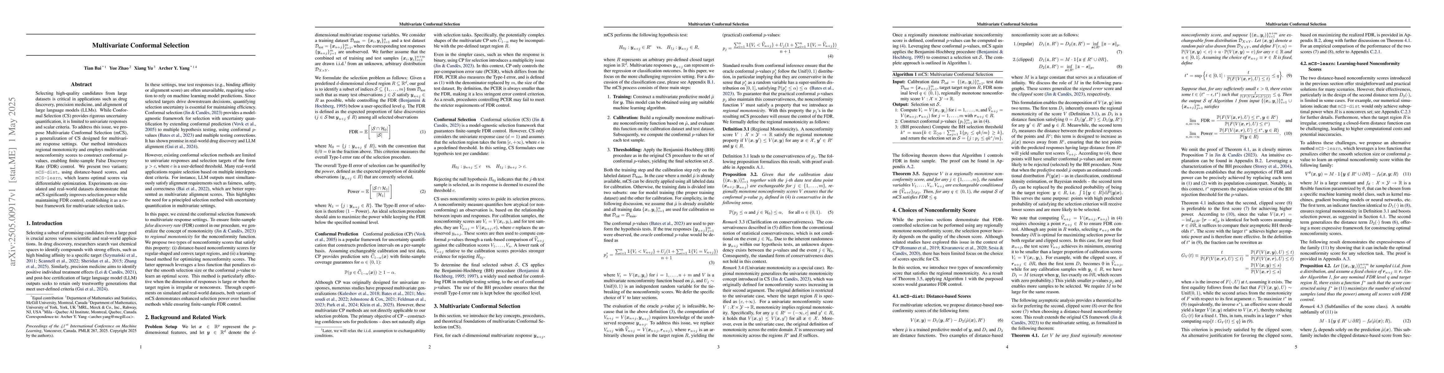 Thumbnail for Multivariate Conformal Selection