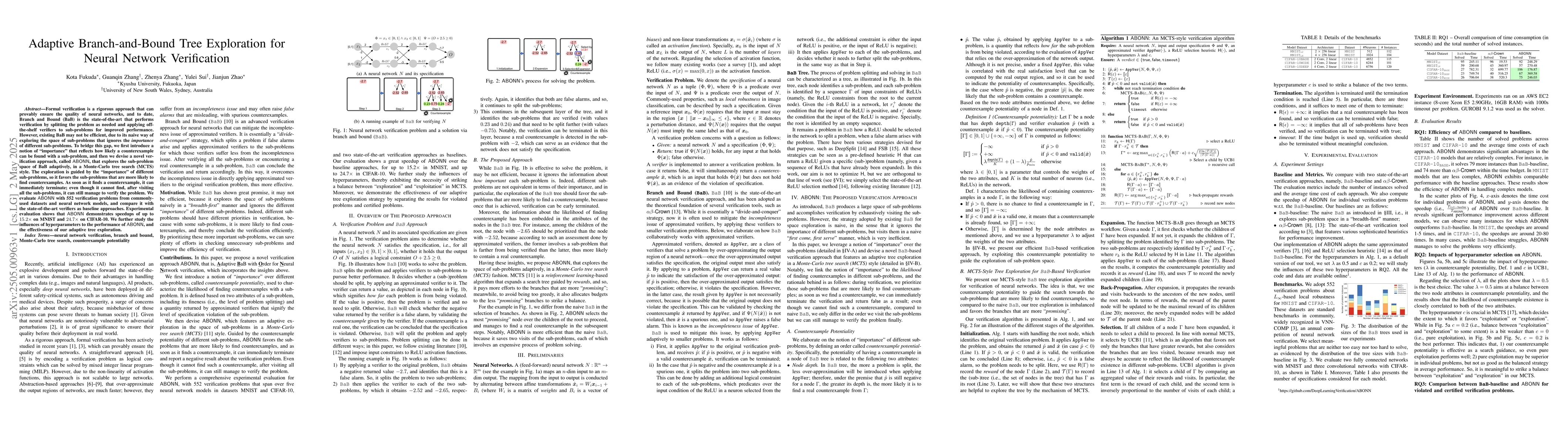 Thumbnail for Adaptive Branch-and-Bound Tree Exploration for Neural Network
  Verification