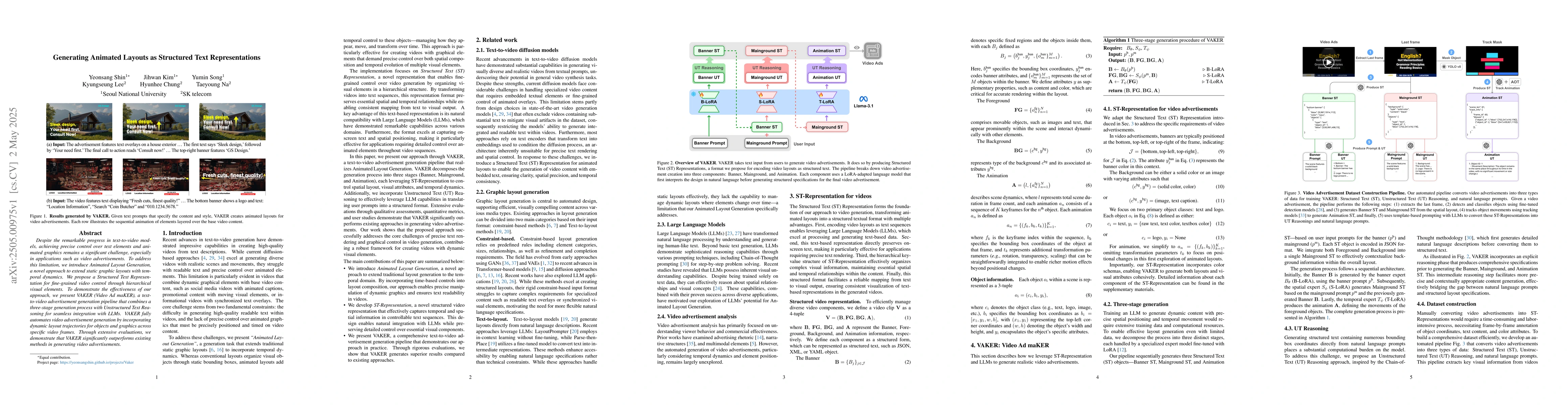 Thumbnail for Generating Animated Layouts as Structured Text Representations