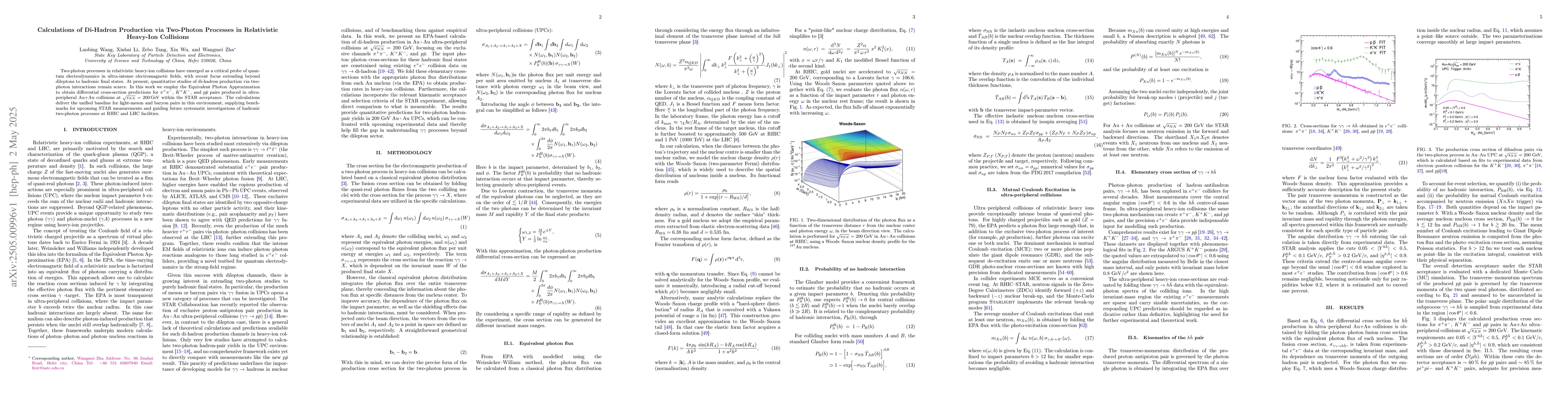 Thumbnail for Calculations of Di-Hadron Production via Two-Photon Processes in
  Relativistic Heavy-Ion Collisions