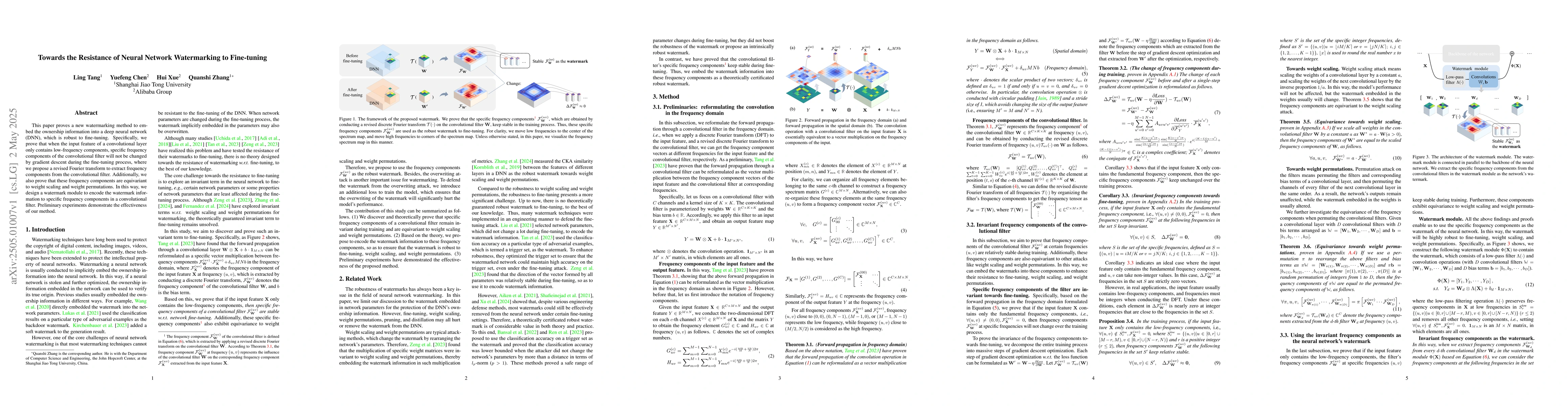 Thumbnail for Towards the Resistance of Neural Network Watermarking to Fine-tuning