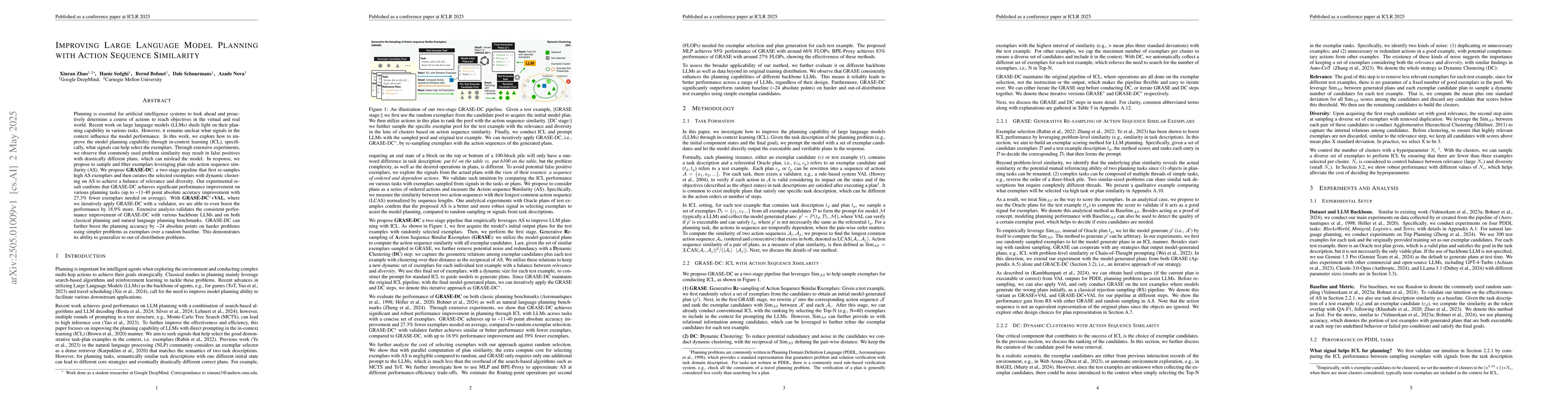 Thumbnail for Improving Large Language Model Planning with Action Sequence Similarity