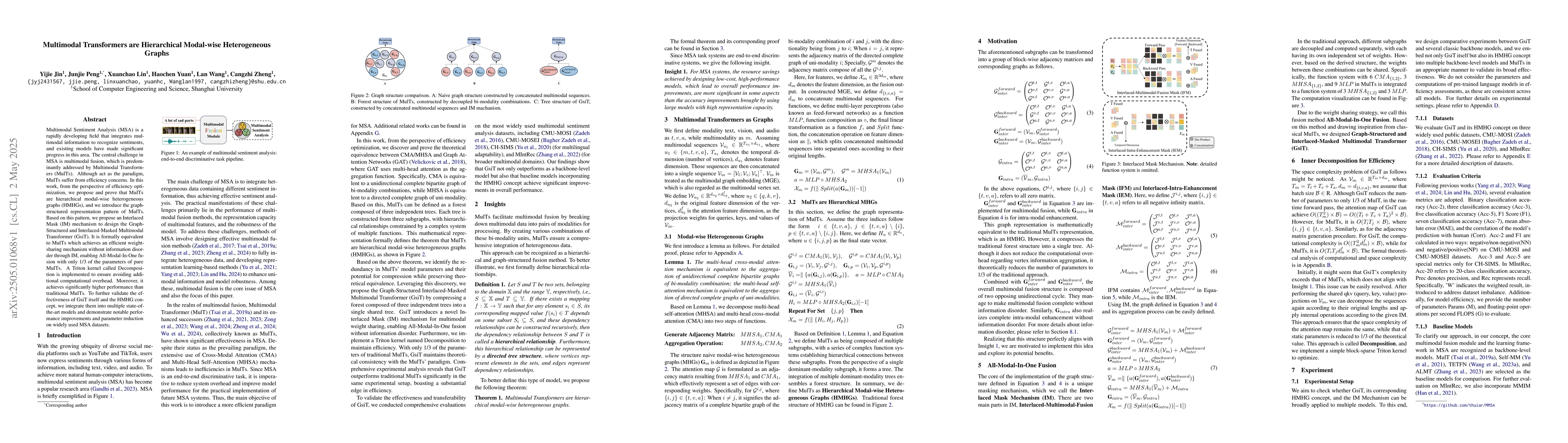 Thumbnail for Multimodal Transformers are Hierarchical Modal-wise Heterogeneous Graphs