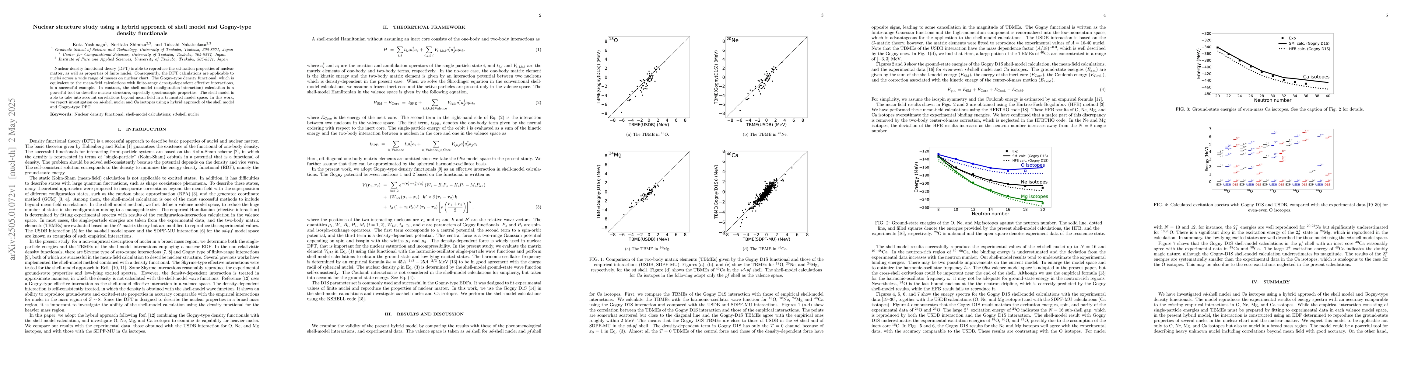 Thumbnail for Nuclear structure study using a hybrid approach of shell model and
  Gogny-type density functionals