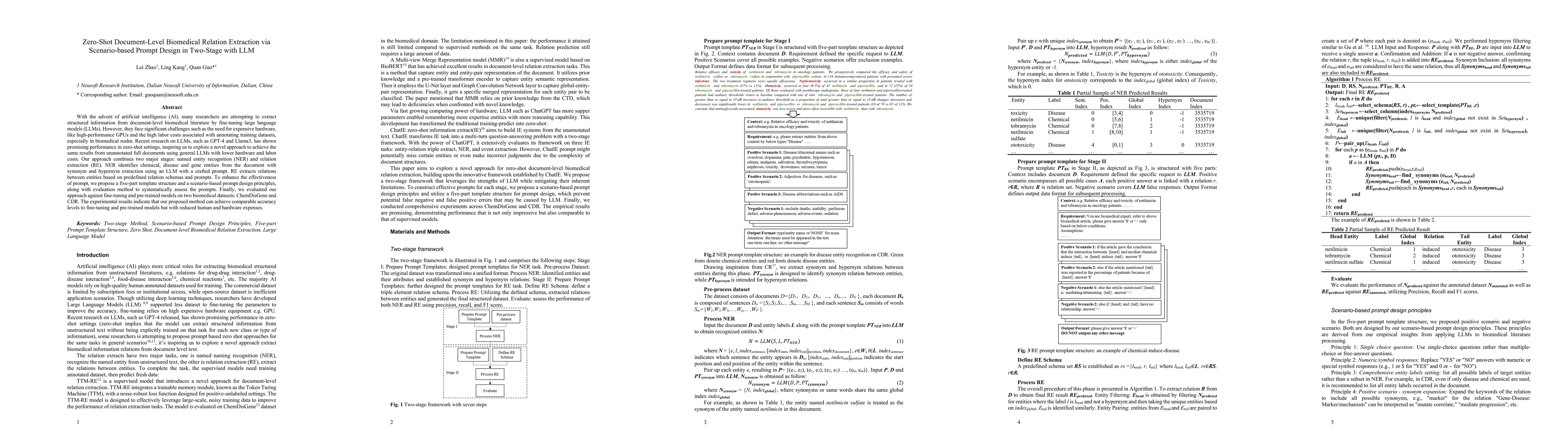 Thumbnail for Zero-Shot Document-Level Biomedical Relation Extraction via
  Scenario-based Prompt Design in Two-Stage with LLM