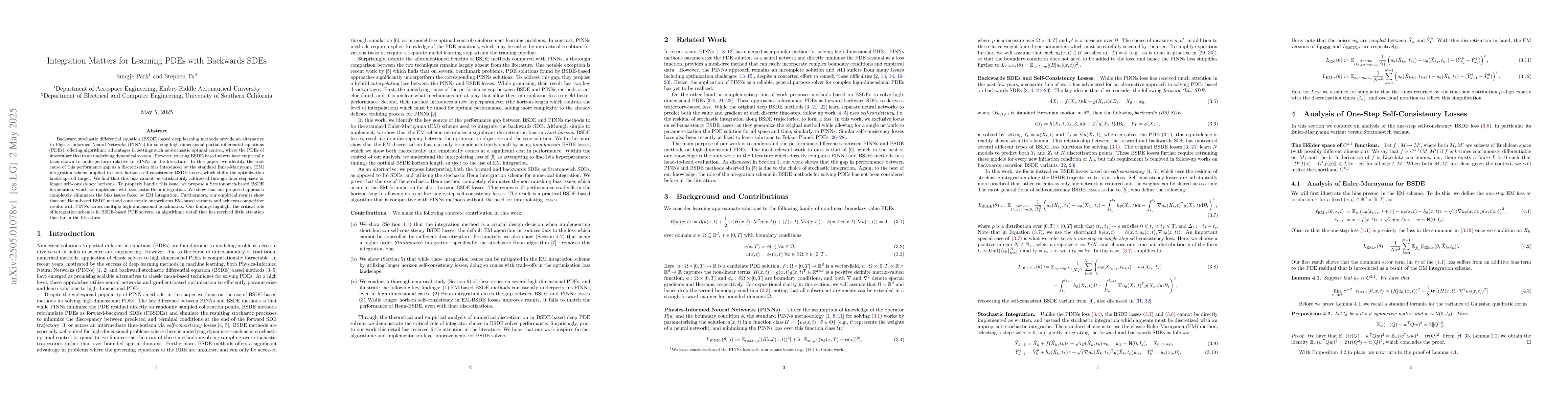 Thumbnail for Integration Matters for Learning PDEs with Backwards SDEs