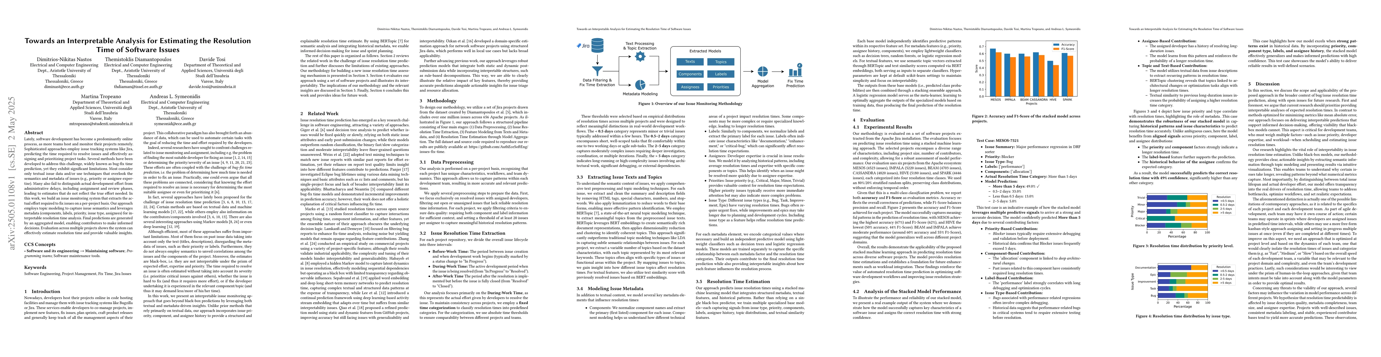 Thumbnail for Towards an Interpretable Analysis for Estimating the Resolution Time of
  Software Issues
