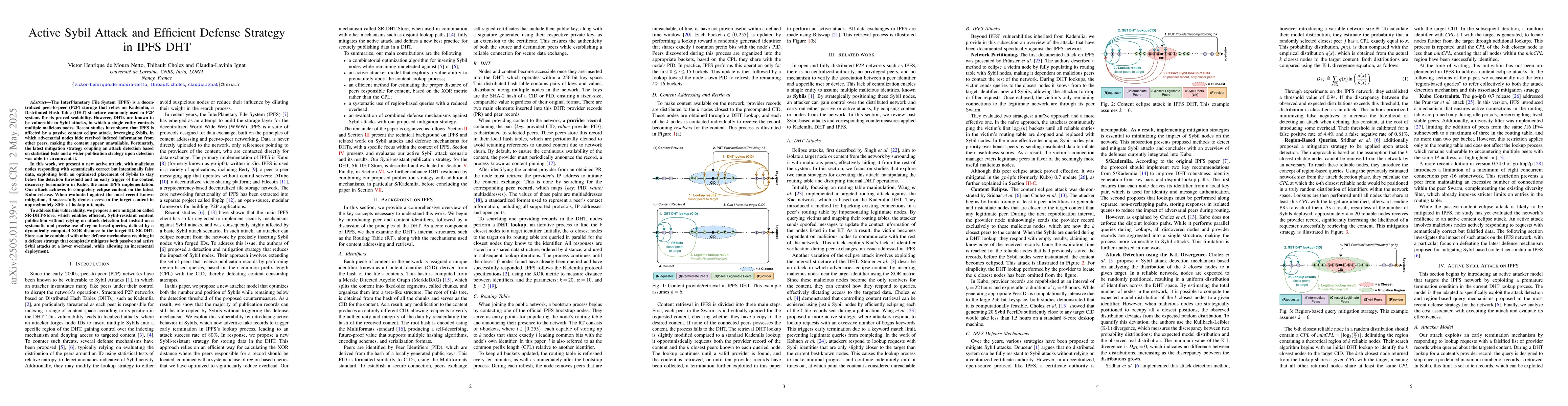 Thumbnail for Active Sybil Attack and Efficient Defense Strategy in IPFS DHT