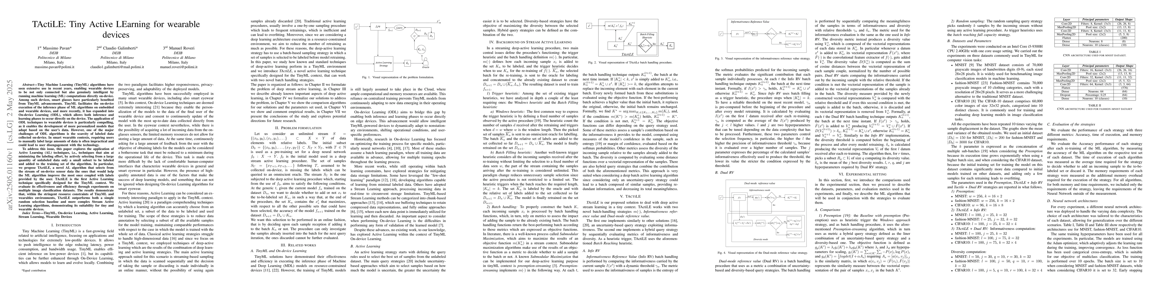 Thumbnail for TActiLE: Tiny Active LEarning for wearable devices