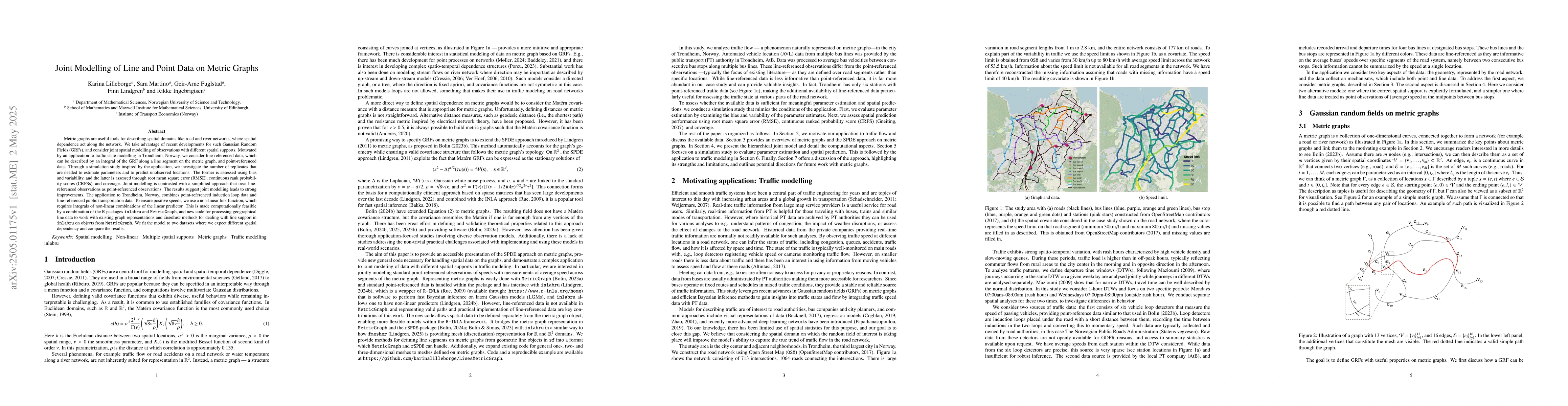 Thumbnail for Joint Modelling of Line and Point Data on Metric Graphs