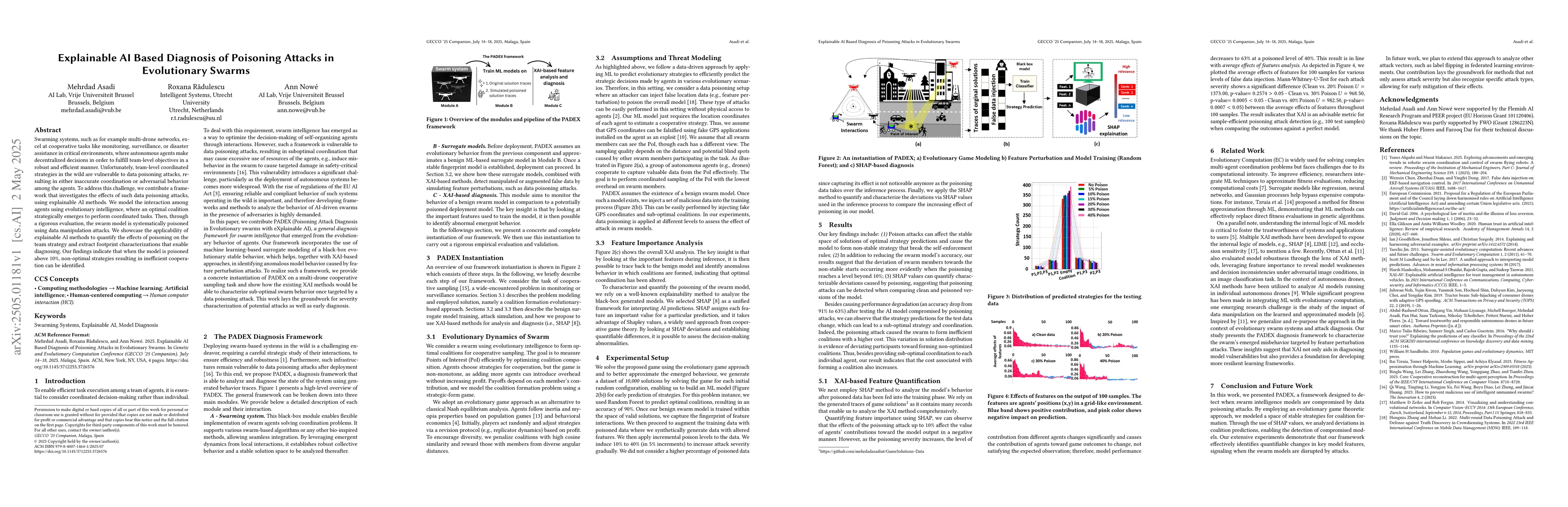 Thumbnail for Explainable AI Based Diagnosis of Poisoning Attacks in Evolutionary
  Swarms