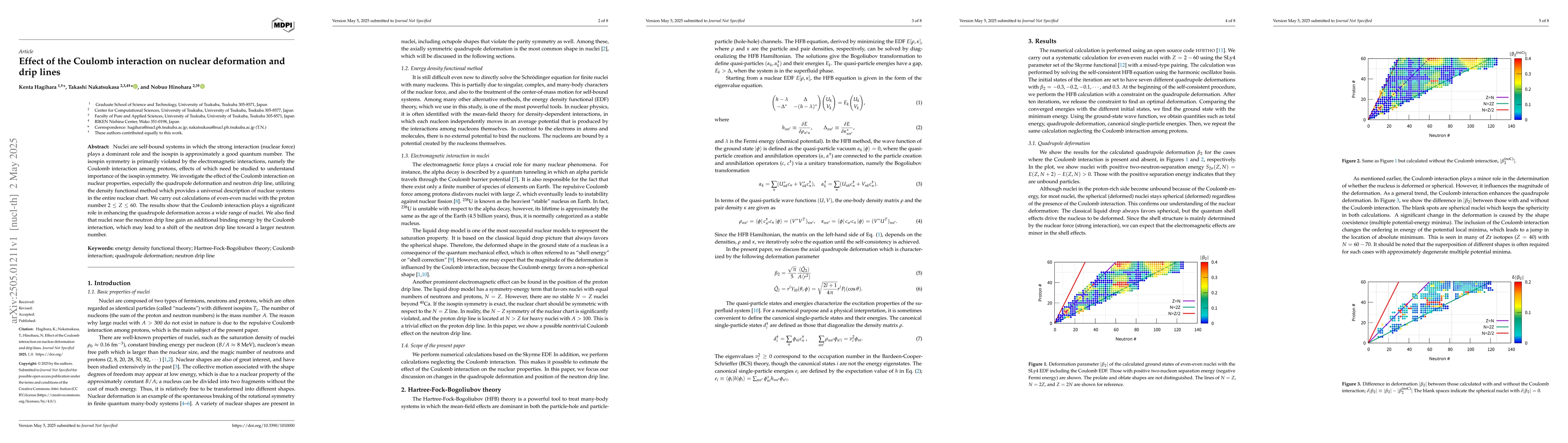 Thumbnail for Effect of the Coulomb interaction on nuclear deformation and drip lines