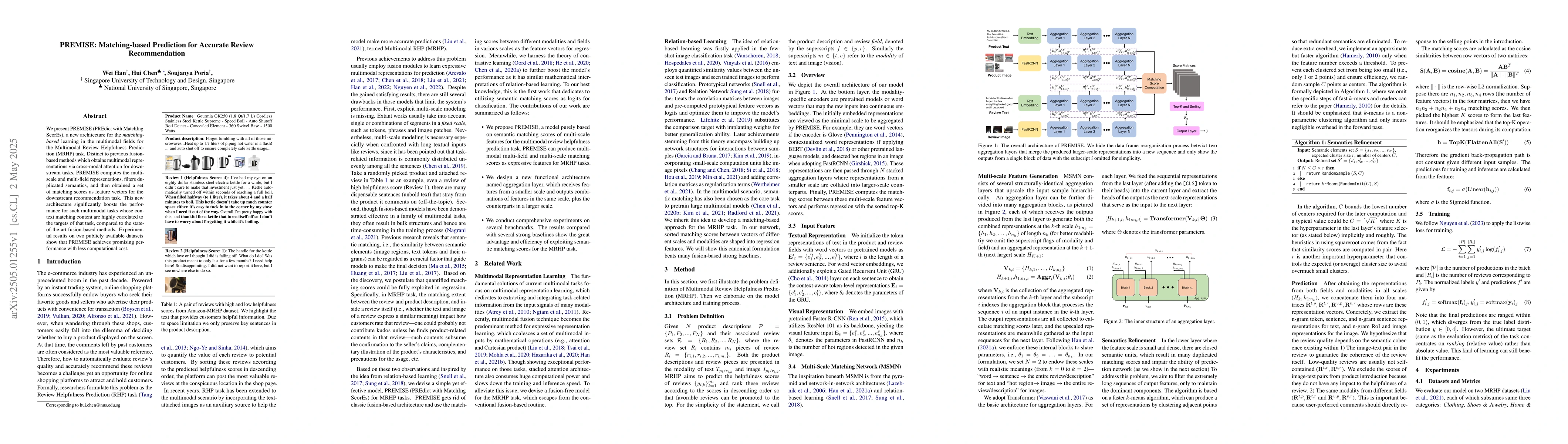 Thumbnail for PREMISE: Matching-based Prediction for Accurate Review Recommendation