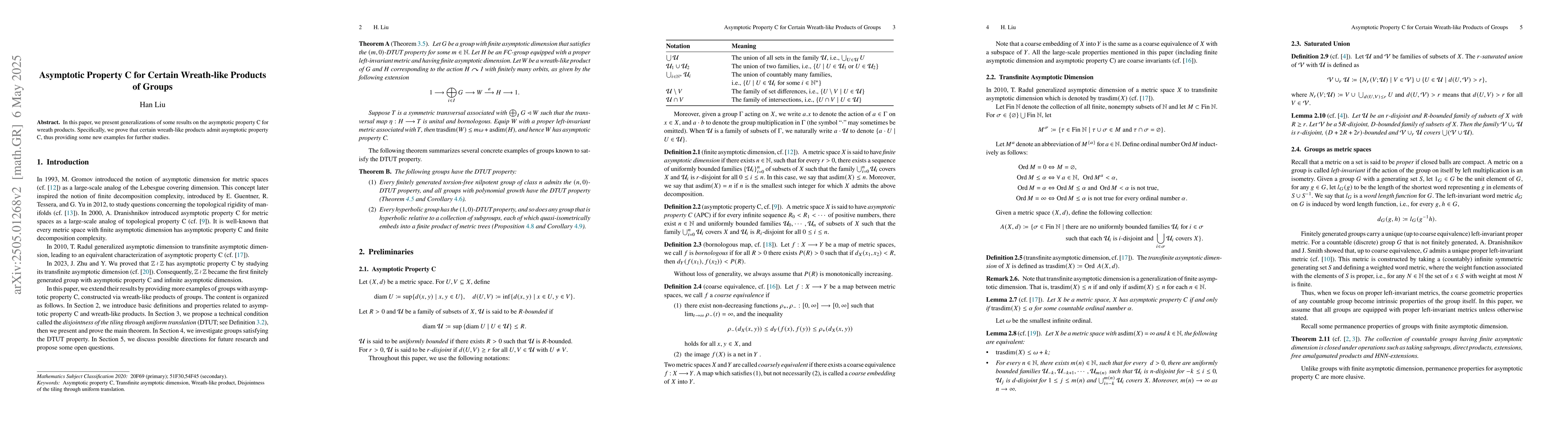 Thumbnail for Asymptotic Property C for Certain Wreath-like Products of Groups