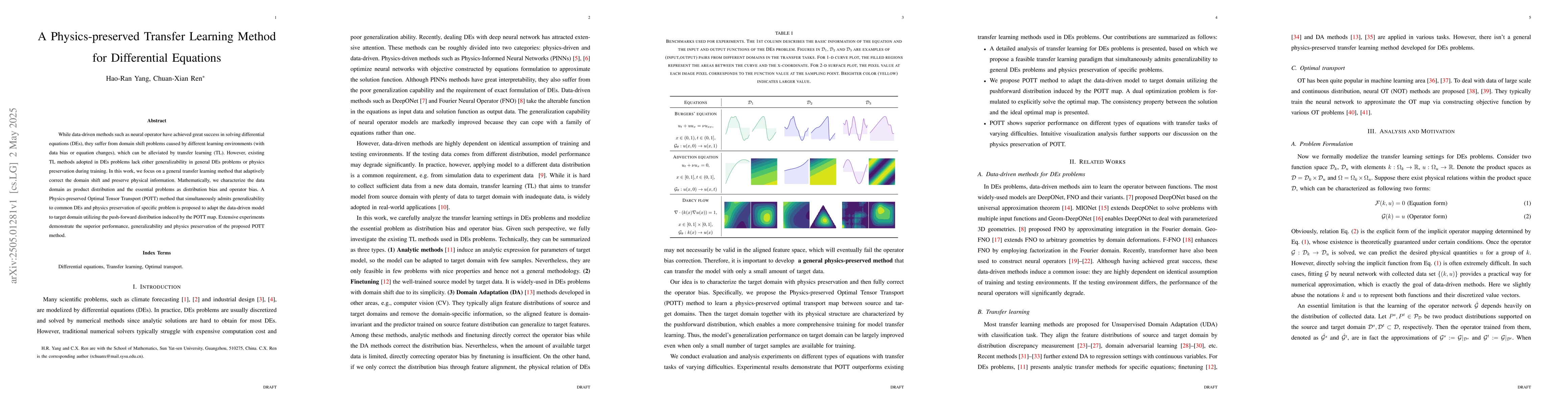 Thumbnail for A Physics-preserved Transfer Learning Method for Differential Equations