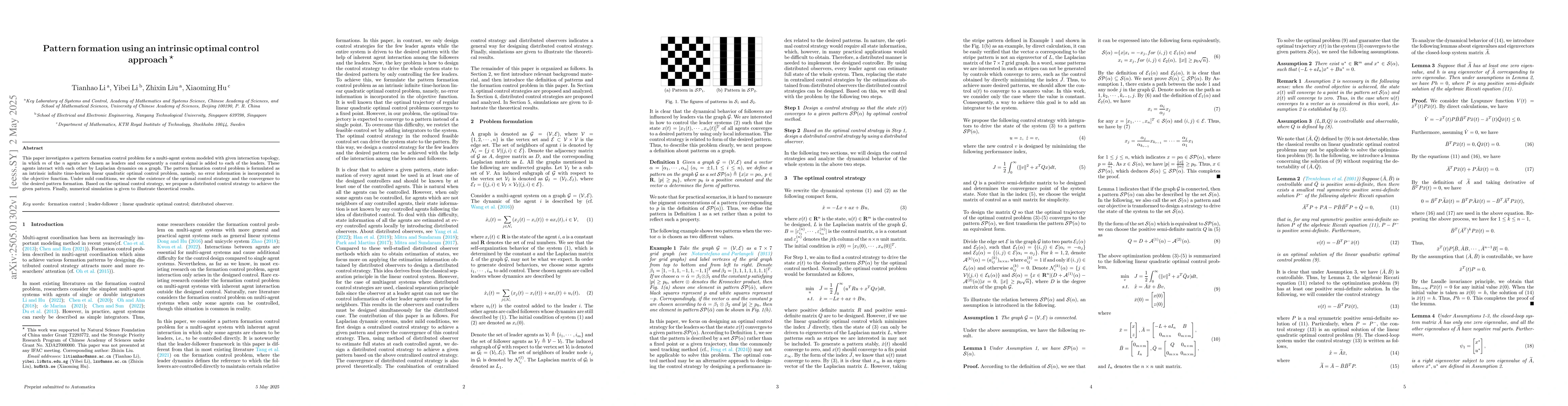 Thumbnail for Pattern formation using an intrinsic optimal control approach