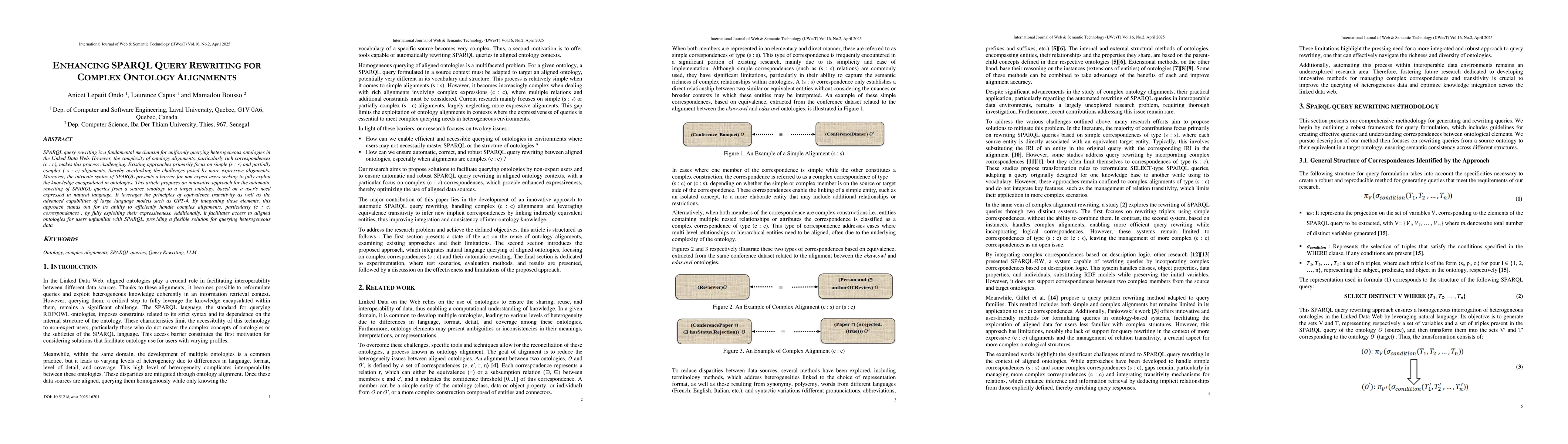 Thumbnail for Enhancing SPARQL Query Rewriting for Complex Ontology Alignments