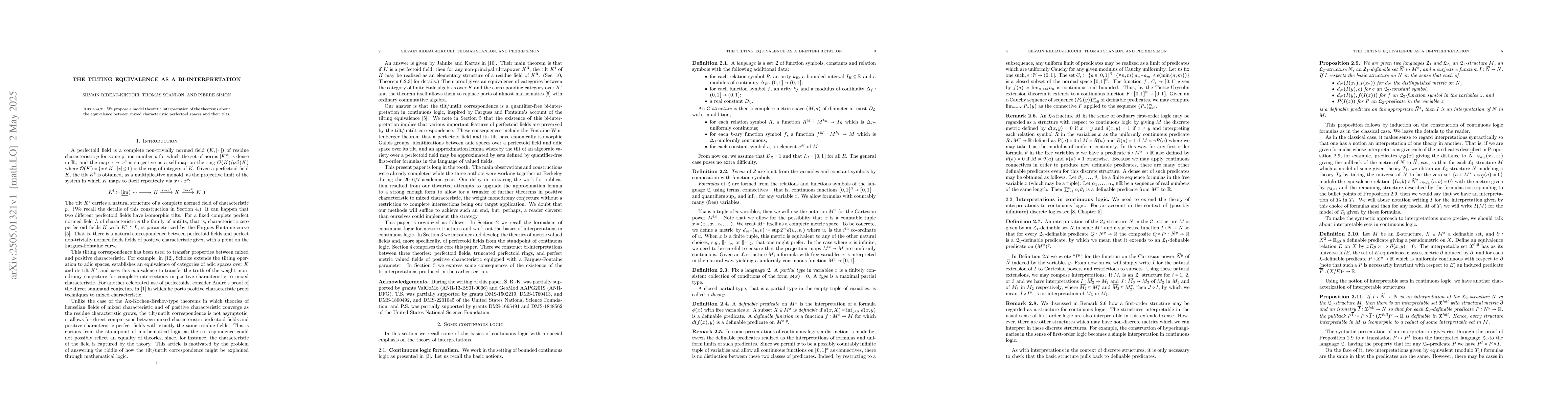 Thumbnail for The tilting equivalence as a bi-interpretation