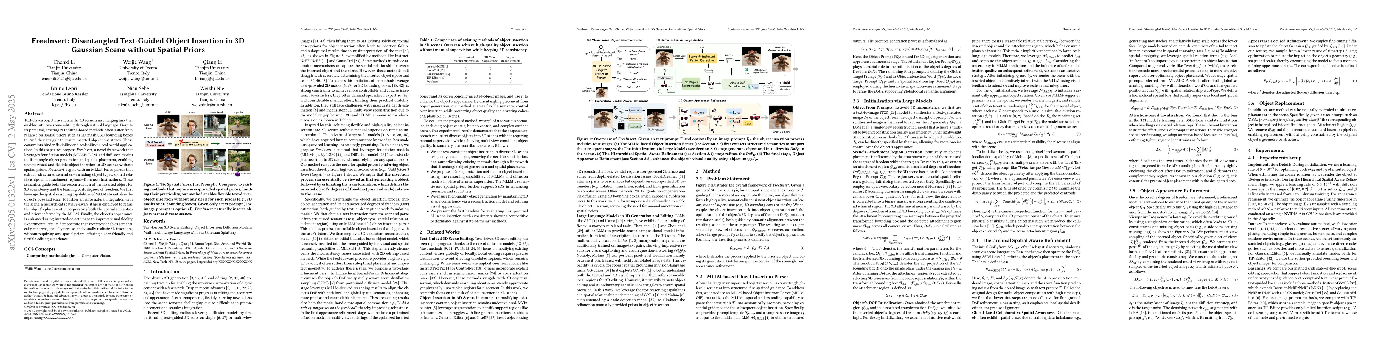 Thumbnail for FreeInsert: Disentangled Text-Guided Object Insertion in 3D Gaussian
  Scene without Spatial Priors