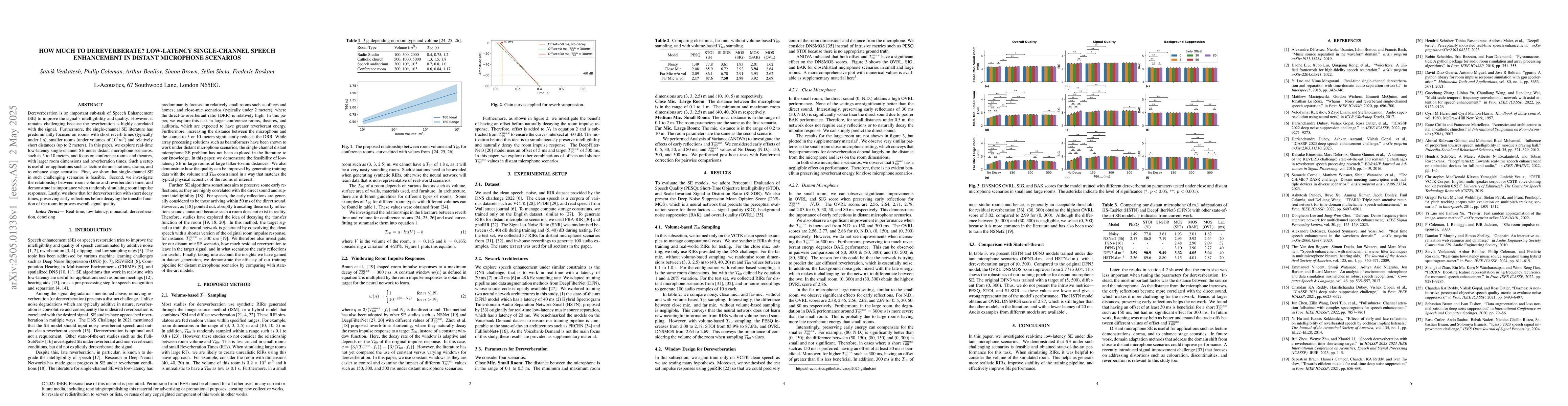 Thumbnail for How much to Dereverberate? Low-Latency Single-Channel Speech Enhancement
  in Distant Microphone Scenarios