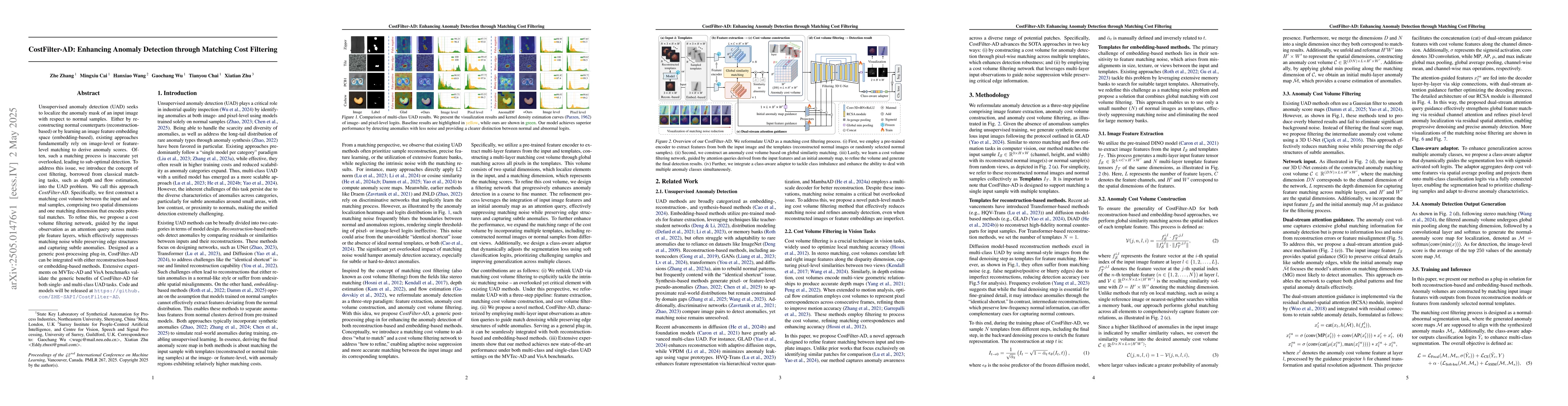 Thumbnail for CostFilter-AD: Enhancing Anomaly Detection through Matching Cost
  Filtering