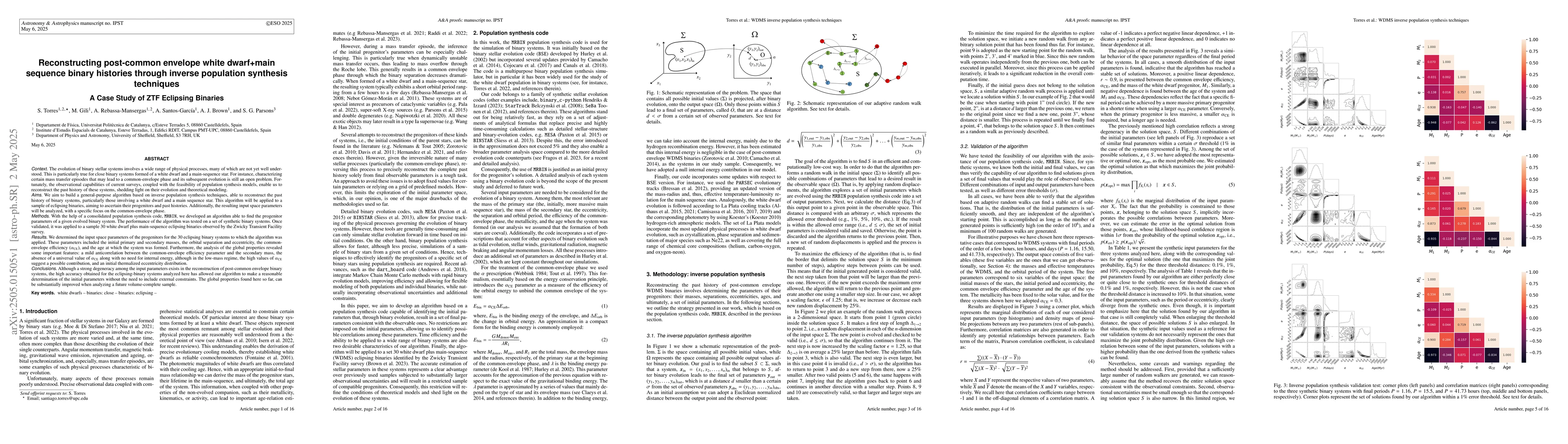 Thumbnail for Reconstructing post-common envelope white dwarf+main sequence binary
  histories through inverse population synthesis techniques
