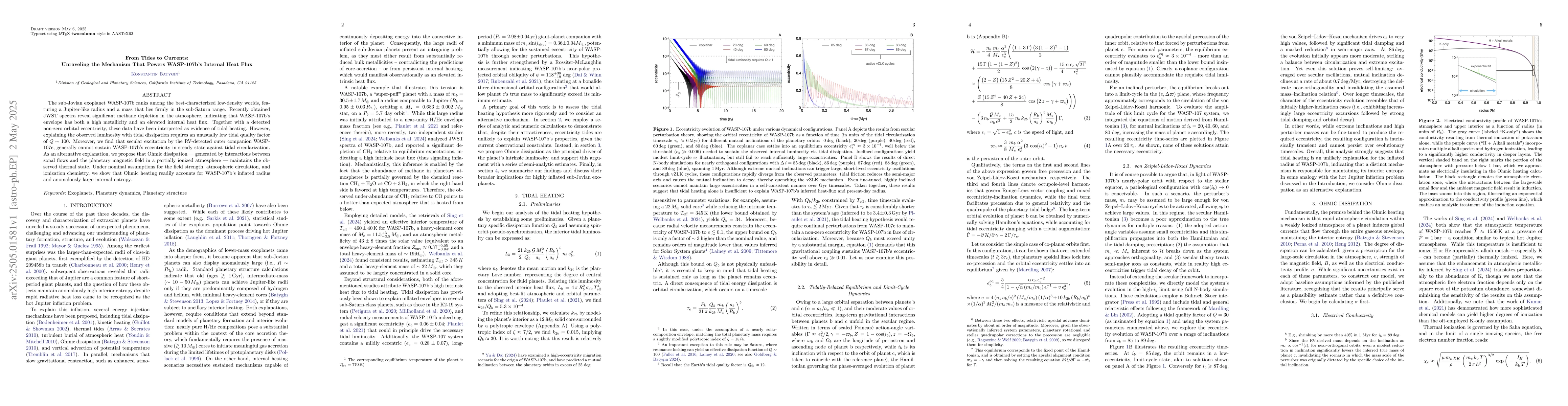 Thumbnail for From Tides to Currents: Unraveling the Mechanism That Powers WASP-107b's
  Internal Heat Flux