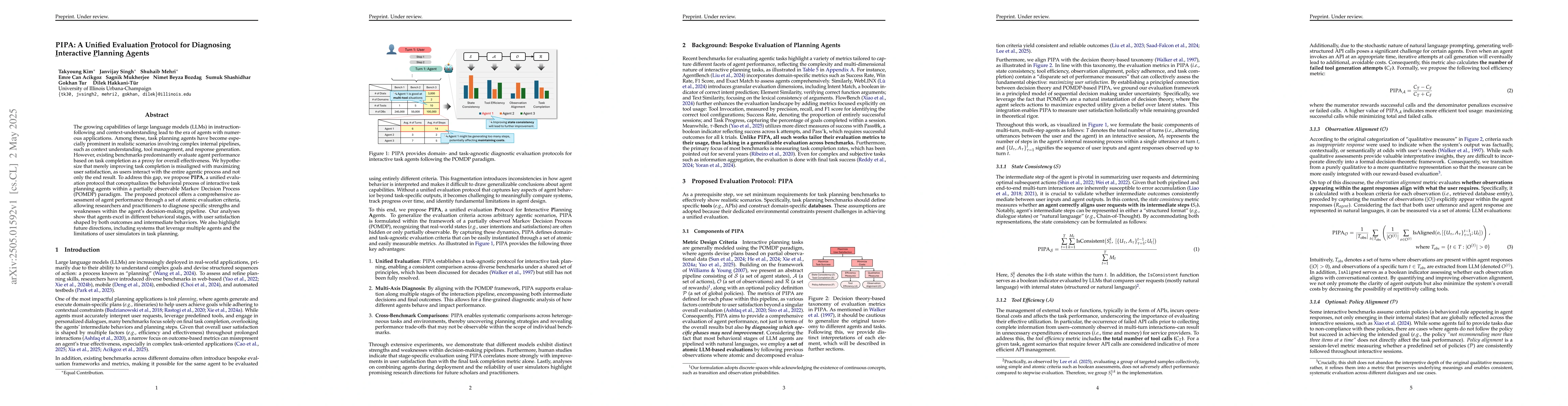 Thumbnail for PIPA: A Unified Evaluation Protocol for Diagnosing Interactive Planning
  Agents