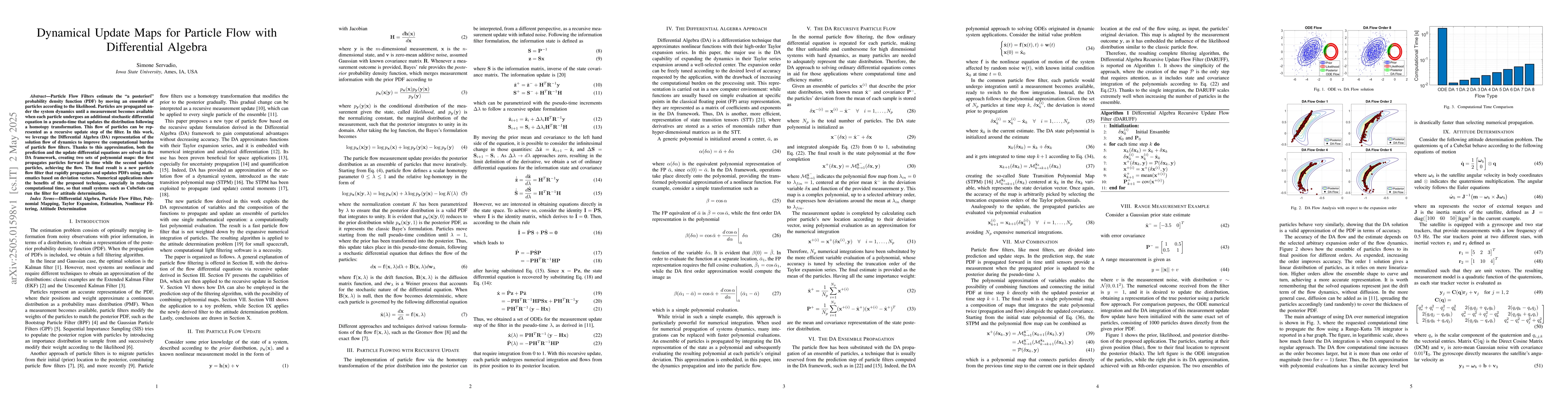 Thumbnail for Dynamical Update Maps for Particle Flow with Differential Algebra