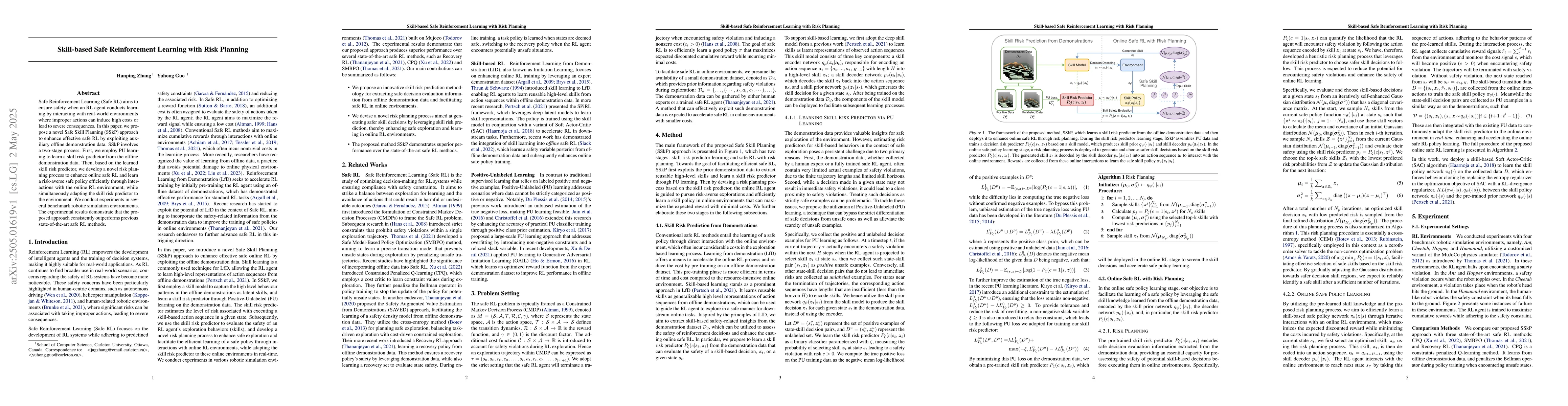 Thumbnail for Skill-based Safe Reinforcement Learning with Risk Planning