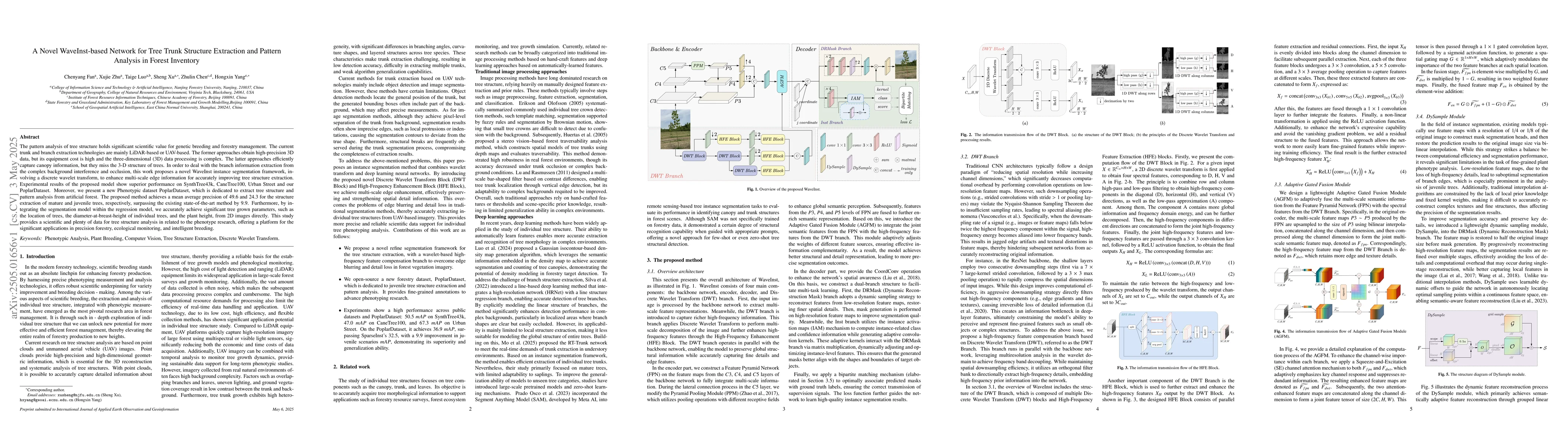 Thumbnail for A Novel WaveInst-based Network for Tree Trunk Structure Extraction and
  Pattern Analysis in Forest Inventory