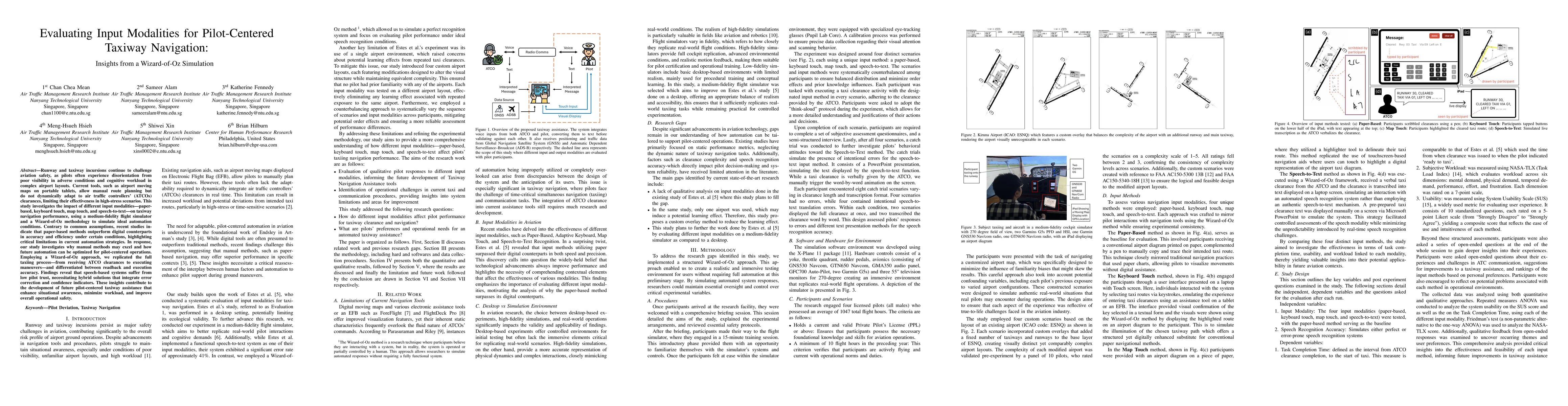 Thumbnail for Evaluating Input Modalities for Pilot-Centered Taxiway Navigation:
  Insights from a Wizard-of-Oz Simulation