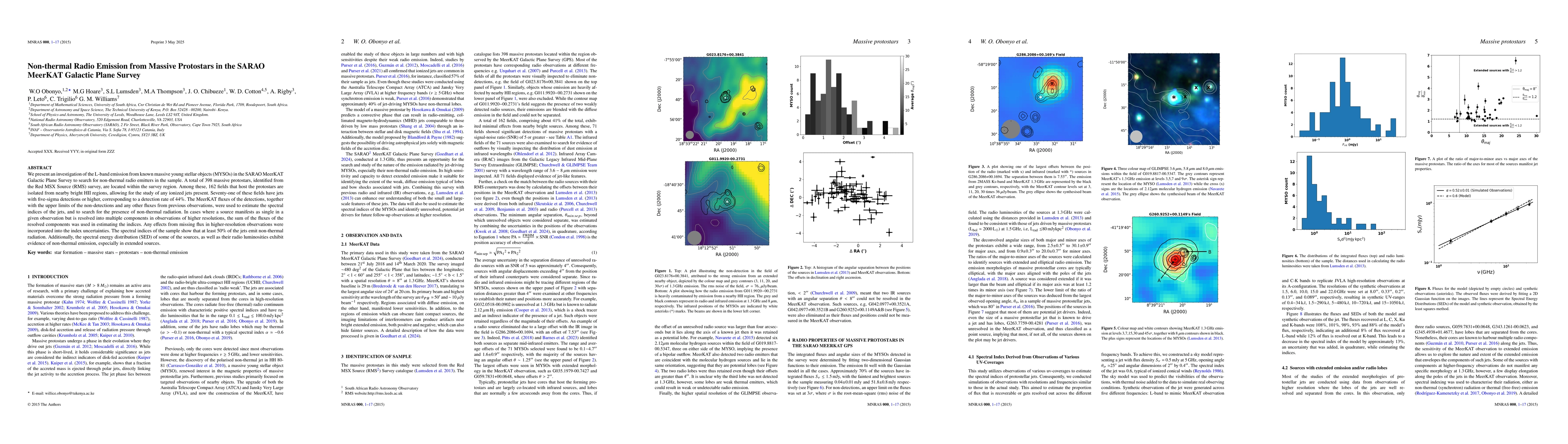 Thumbnail for Non-thermal Radio Emission from Massive Protostars in the SARAO MeerKAT
  Galactic Plane Survey