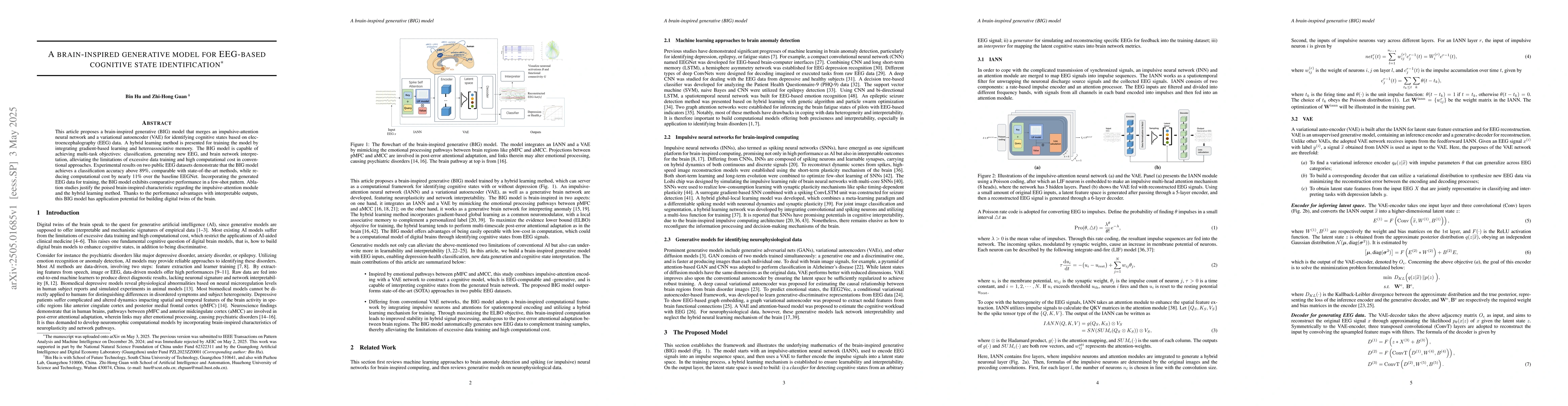Thumbnail for A brain-inspired generative model for EEG-based cognitive state
  identification