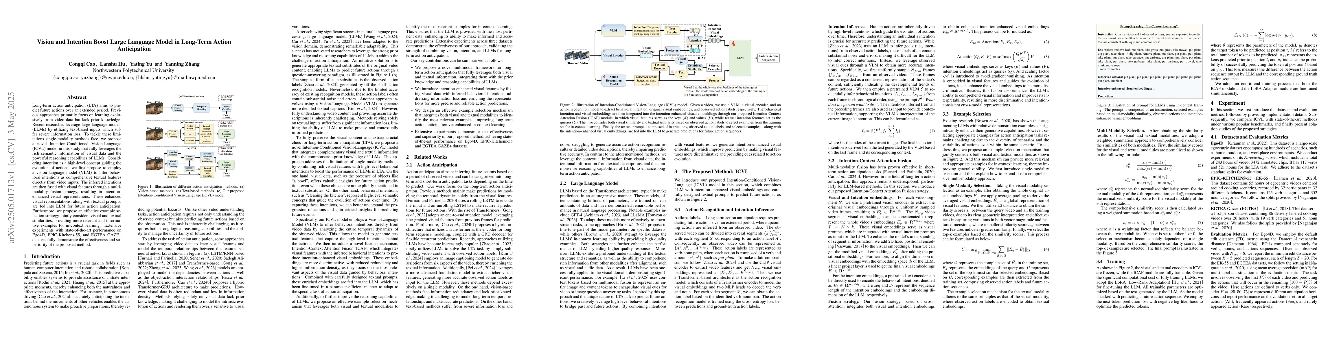 Thumbnail for Vision and Intention Boost Large Language Model in Long-Term Action
  Anticipation