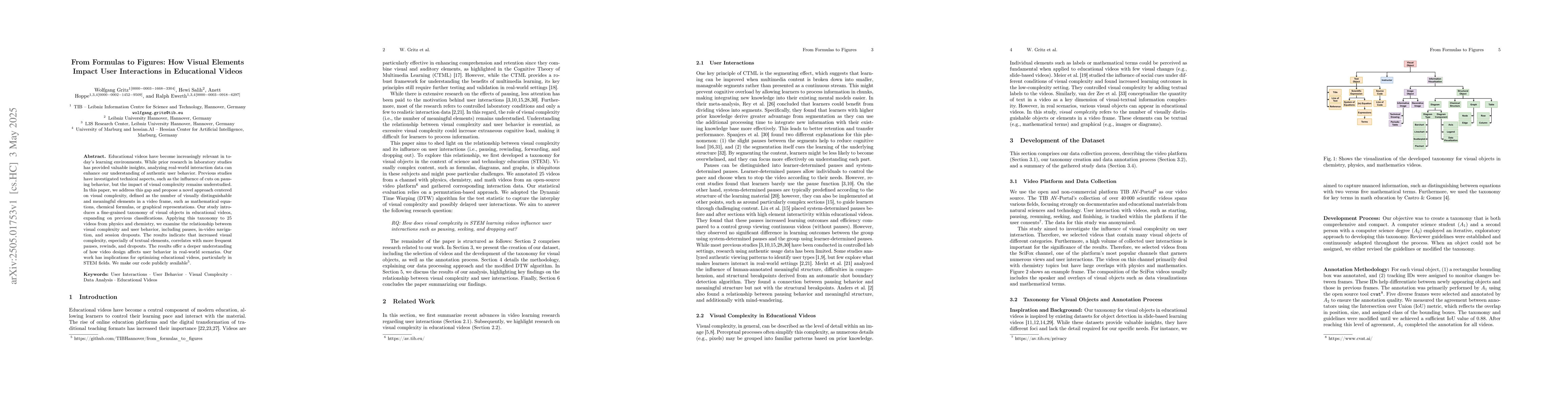 Thumbnail for From Formulas to Figures: How Visual Elements Impact User Interactions
  in Educational Videos