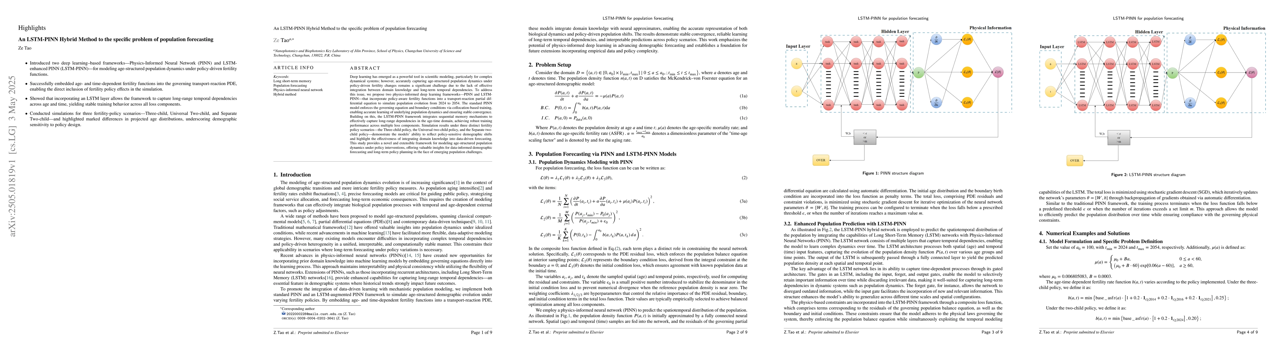 Thumbnail for An LSTM-PINN Hybrid Method to the specific problem of population
  forecasting