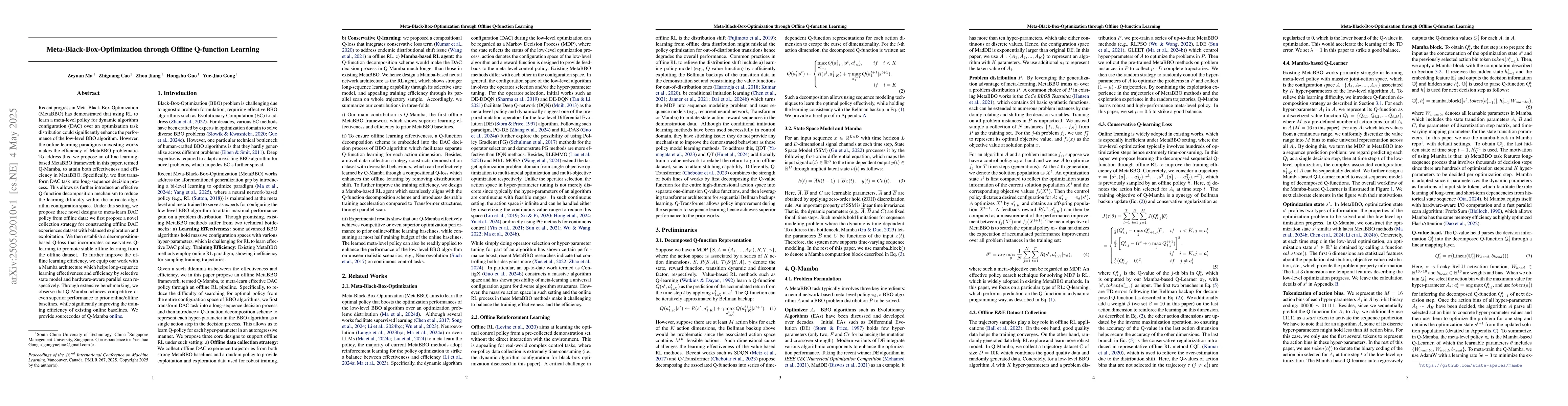 Thumbnail for Meta-Black-Box-Optimization through Offline Q-function Learning