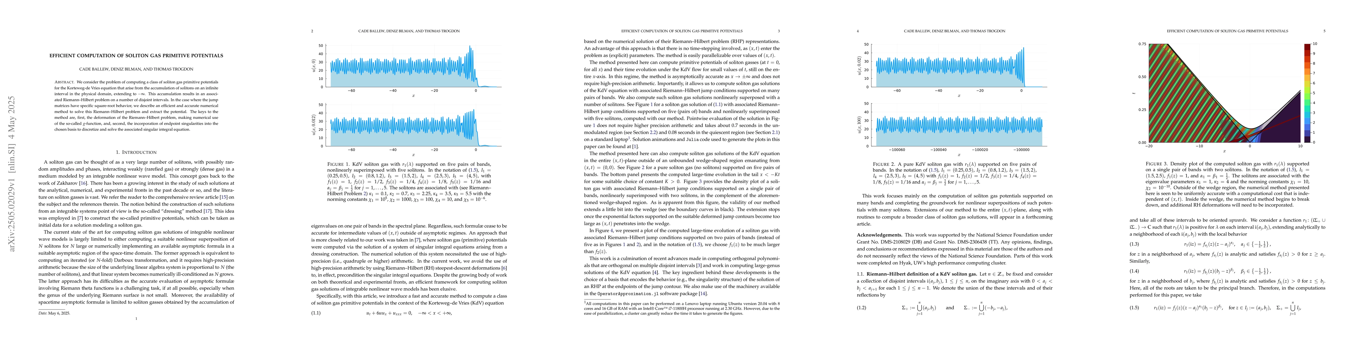Thumbnail for Efficient computation of soliton gas primitive potentials